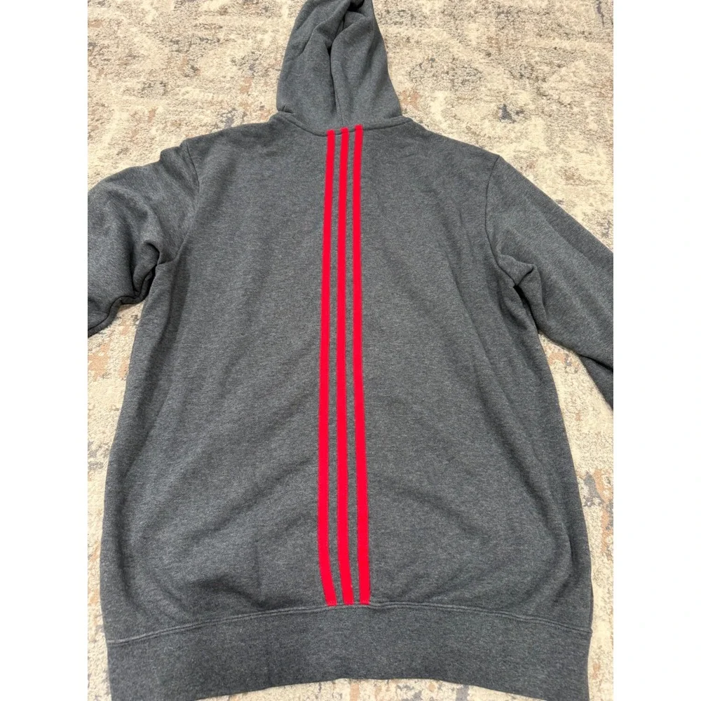 Adidas Arsenal FC Full Zip‎ Hoodie Mens Medium Charcoal Grey Soccer Fan